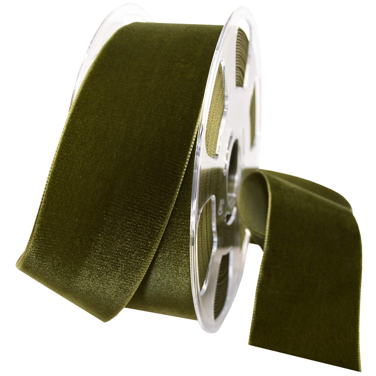 Navy Nylvalour Velvet Ribbon - 5/8 Inch x 11 Yards - Morex Crafting Supplies