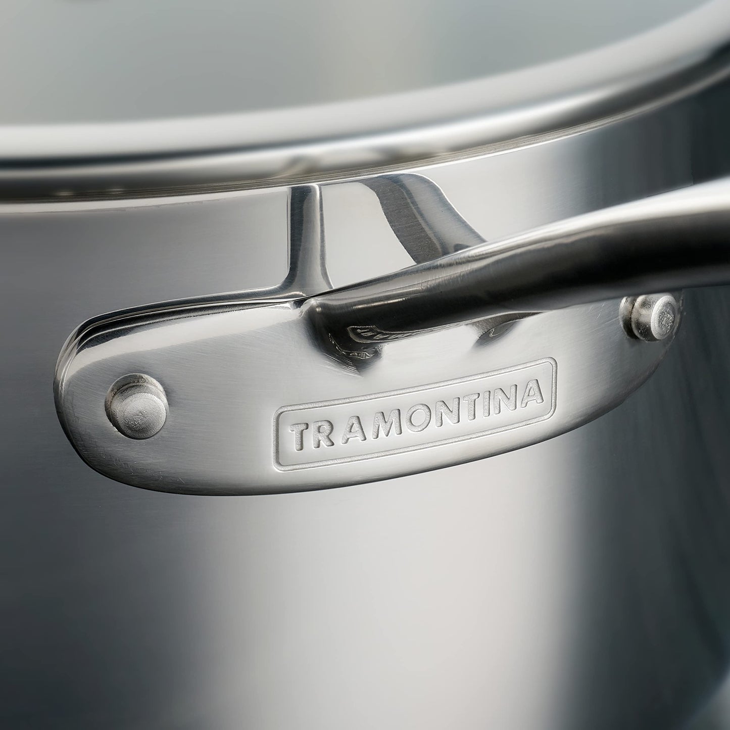 Tramontina Tri-Ply Clad Stainless Steel 10-Piece Cookware Set with Glass Lids, Pots and Pans Kitchen Set, Induction-Ready, Dishwasher-Safe, NSF-Certified