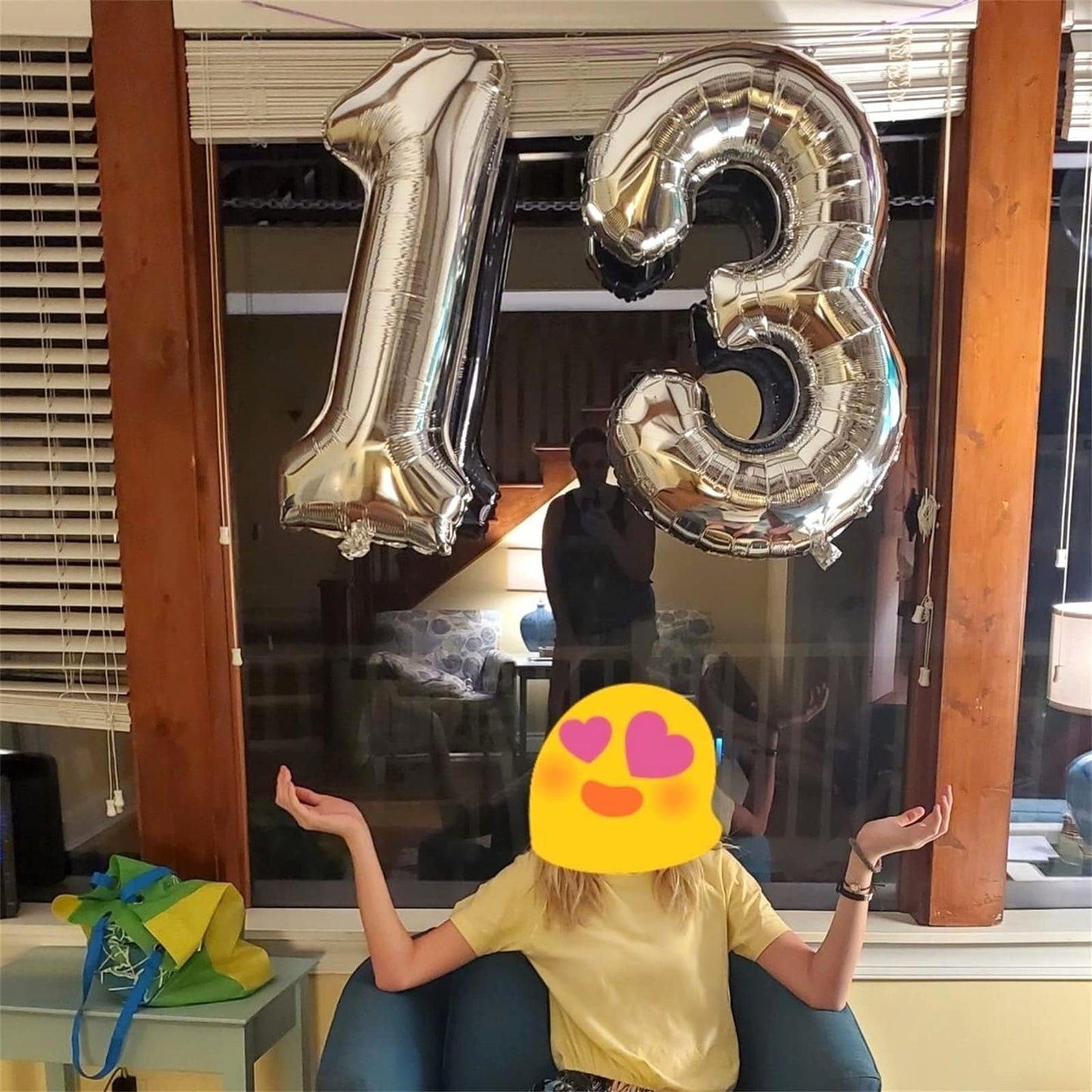Silver 3 Balloons, 40 Inch Giant Helium Foil Number 0-9 Silver 3rd Birthday Balloon for Boys Girls, Self Inflating Digit 3 Balloons for Women Men Anniversary New Year Party Decorations Supplies
