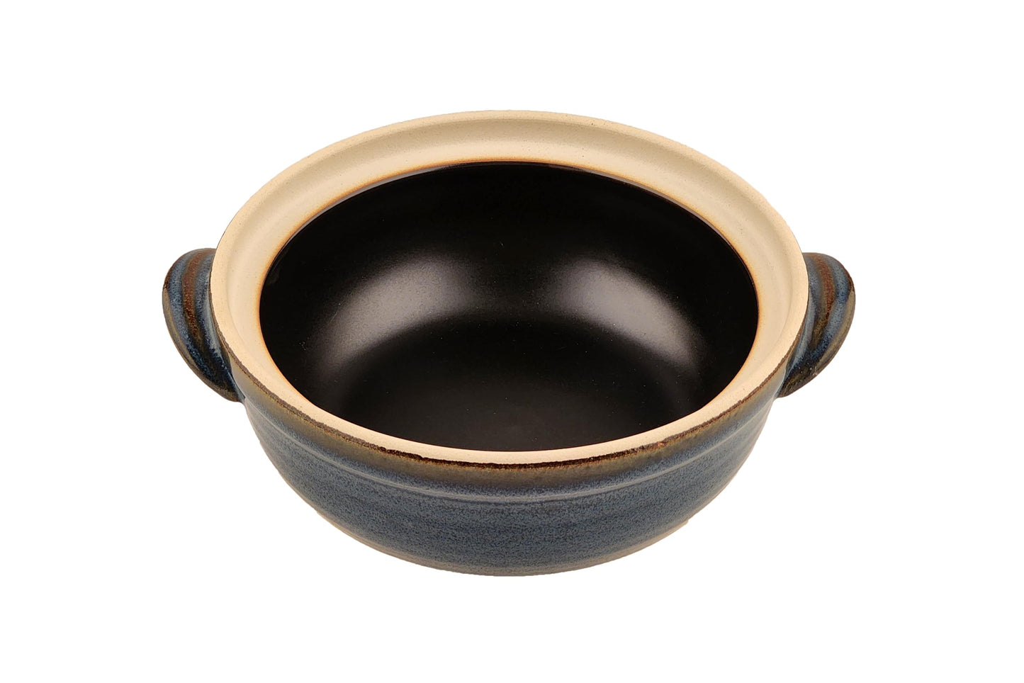 Lake Tian Ceramic/Clay Cooking Pot, Japanese Donabe, Chinese Ceramic/Casserole/Earthen Pot Cookware Stew Pot Stockpot with Lid Small Steam, Flower Pattern, 3.4QT