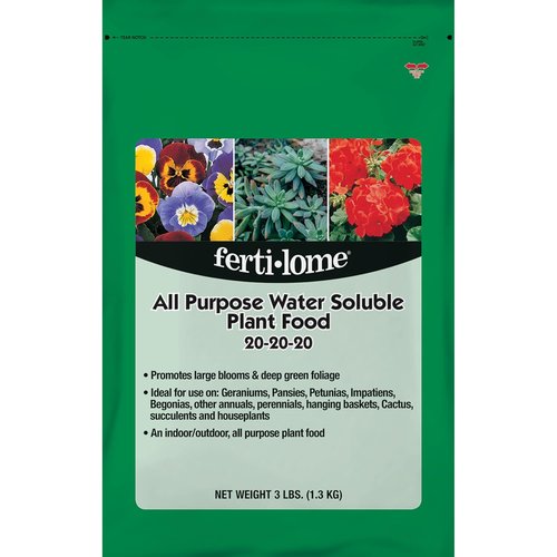Fertilome All-Purpose Water Soluble Plant Food - 20-20-20 Formula | 3 lb. Bag