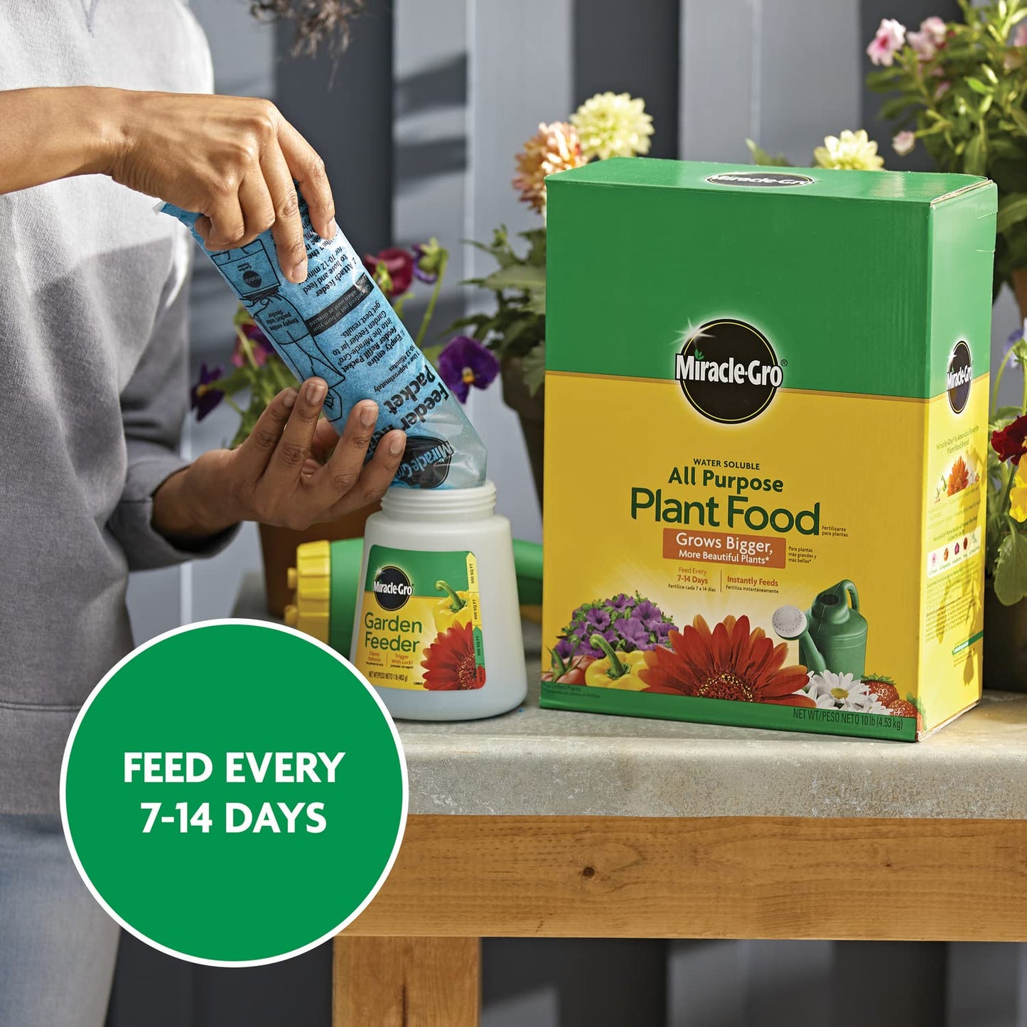 Miracle-Gro Water Soluble Plant Food - All-Purpose Fertilizer for Indoor & Outdoor Plants | 10 lbs