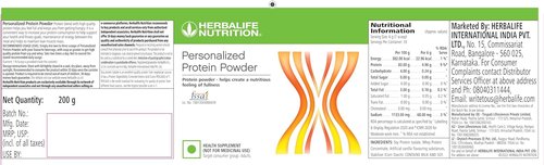 Herbalife Nutrition Personalized Protein Powder - Unflavored Health Supplement for Adults (200g)