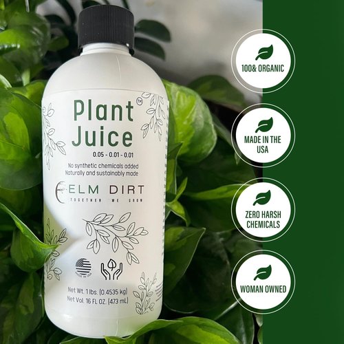 Elm Dirt Organic Fertilizer - All-Purpose Plant Juice for Indoor & Outdoor Use (1 Bottle)