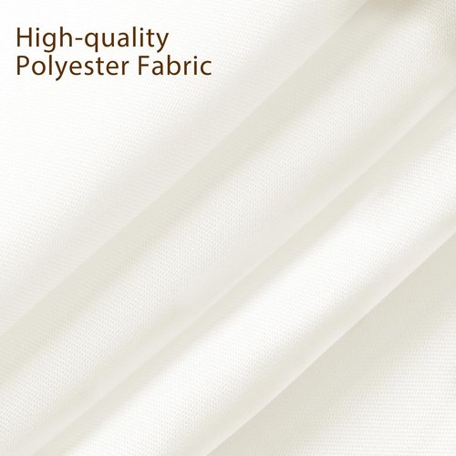 Fixwal 6 Pack Ivory Table Cloth for Rectangle Table, 70 x 120 Inch Polyester Fabric Tablecloths Rectangular, Table Covers 6-8ft for Party, Banquet, Dining, Wedding, Graduation