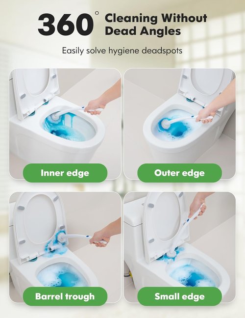 Clorox Toilet Wand Refills - 50 Count Compatible with Most Disposable Toilet Brushes for Easy Cleaning
