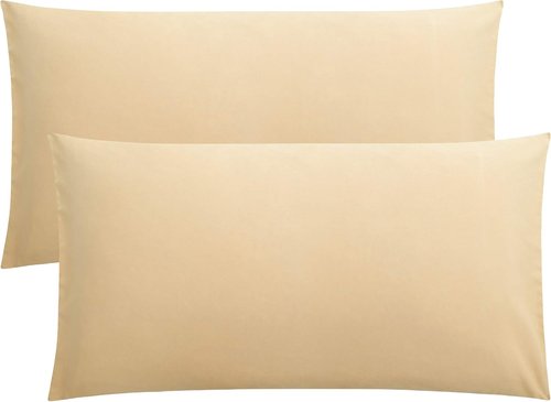 FLXXIE King Pillow Cases - Soft Microfiber Covers with Envelope Closure | Wrinkle & Fade Resistant, 20x36, Light Taupe