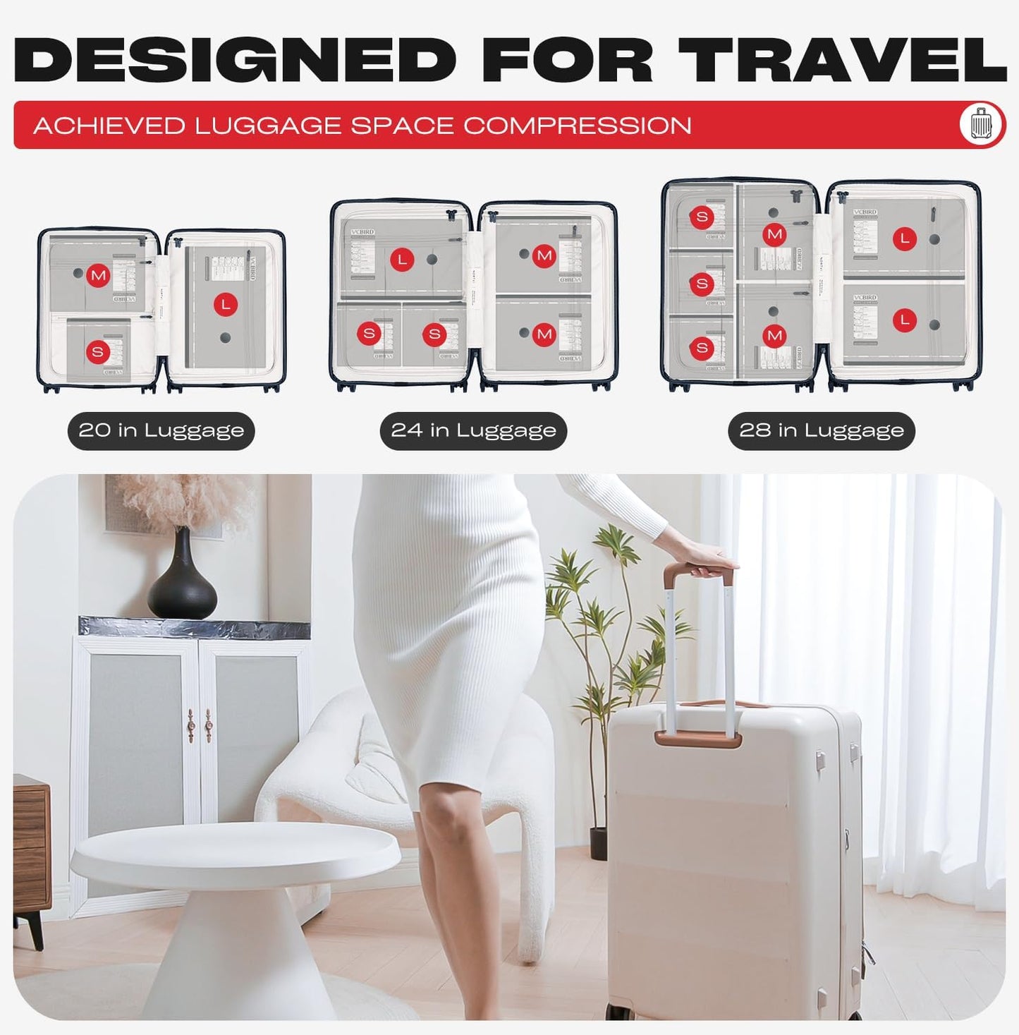 Skiennix Travel Vacuum Storage Bags - 18 Pack Compression Packing Bags with USB Pump for Luggage