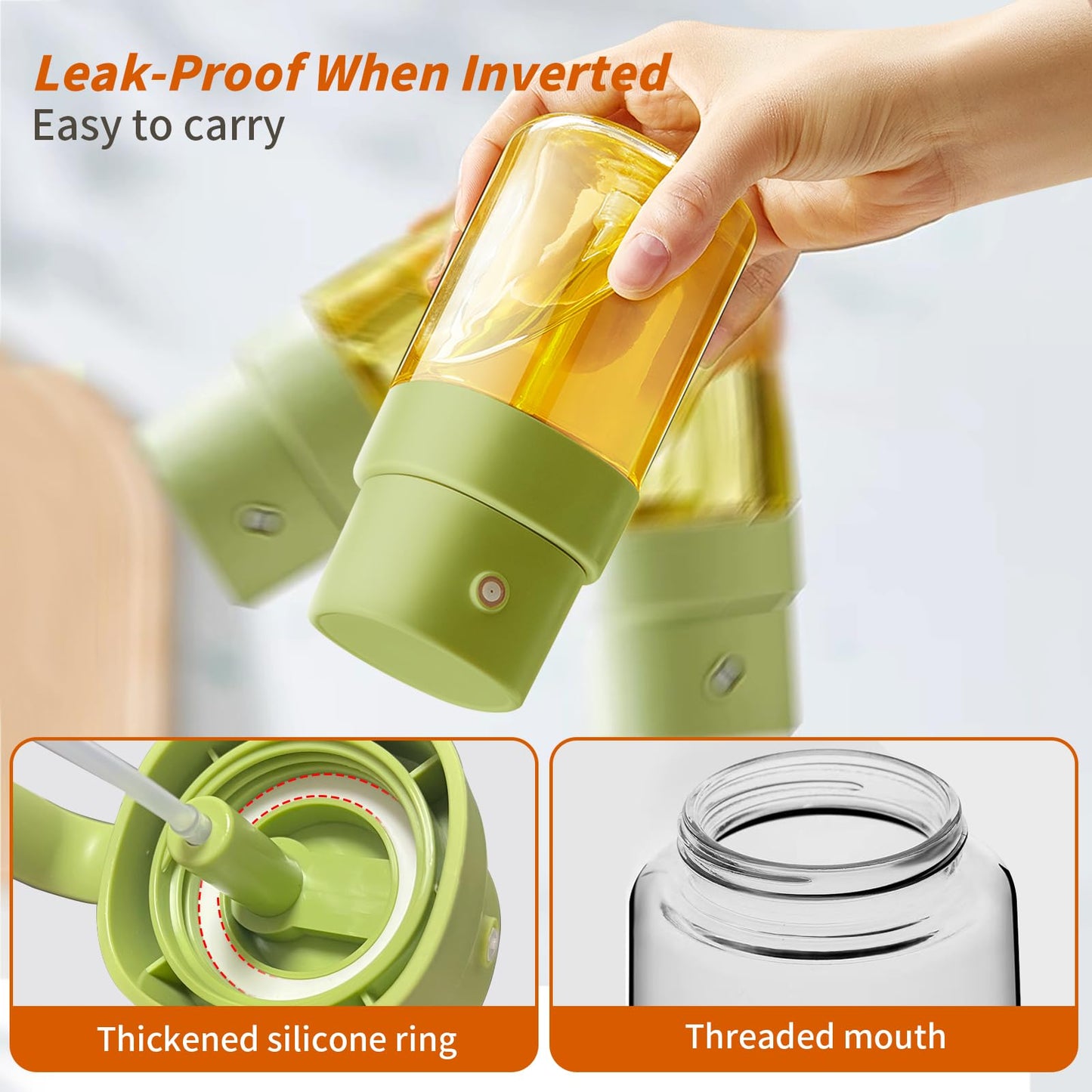 YARRAMATE Mini Oil Sprayer for Cooking, 6.8 OZ/ 200 ML Premium Oil Spray Bottle for Kitchen, Food-grade Olive Oil Sprayer, Portable Oil Mister for Air Fryer, kitchen, Outdoor BBQ and Camping (Green)