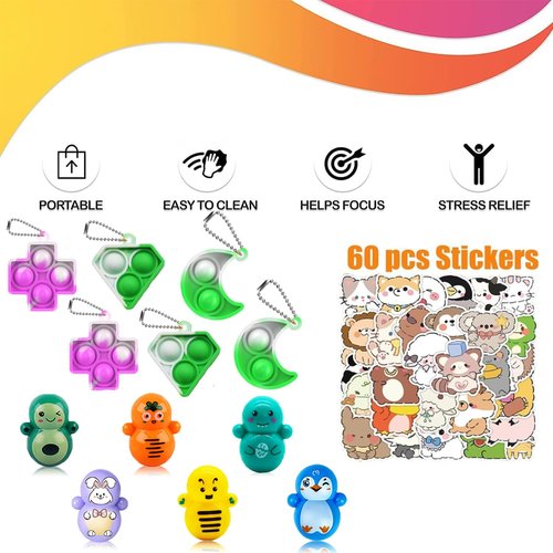 130 Pcs Party Favors for Kids, Easter Basket Egg Fillers, Treasure Box Toys, Classroom Prizes, Pinata Filler Goodie Bag Stuffers, Treasure Chest, Carnival Prize Box Toys for Boys Girls 4-8-12