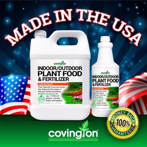 Covington Plant Food & Fertilizer Concentrate - Liquid Nutrient Solution for Indoor & Outdoor Plants (32 oz)