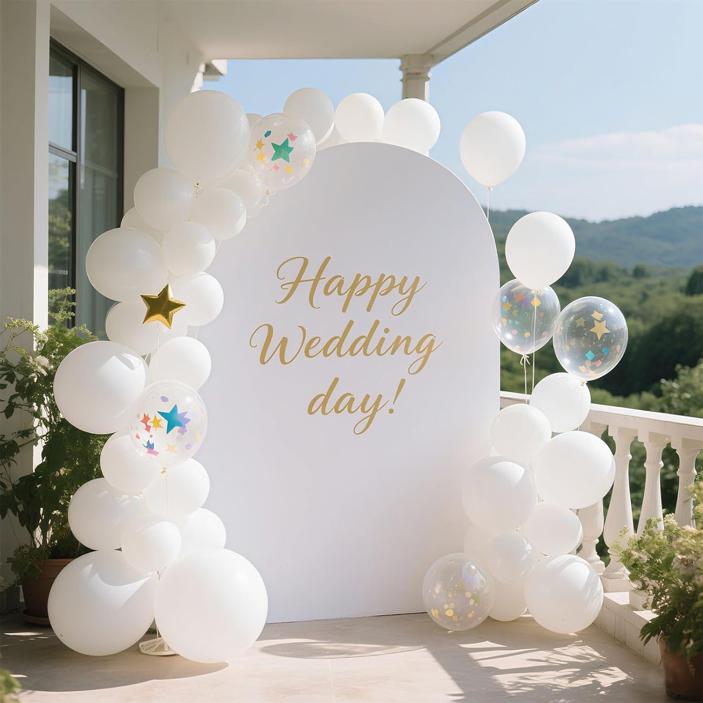 Pearl White Balloons by [Brand Name] - 100pcs Latex Party Balloons for Weddings, Graduations & Celebrations