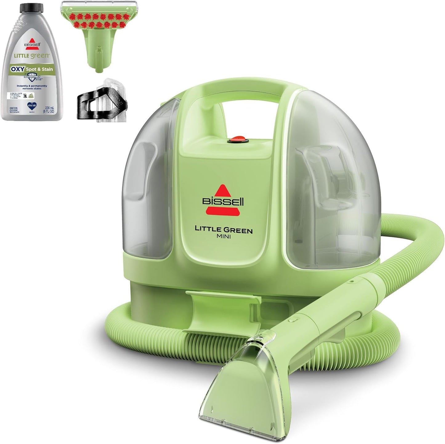BISSELL Little Green Mini Portable Carpet Cleaner - HydroRinse Self-Cleaning Tool & Tough Stain Tool | Tea Green