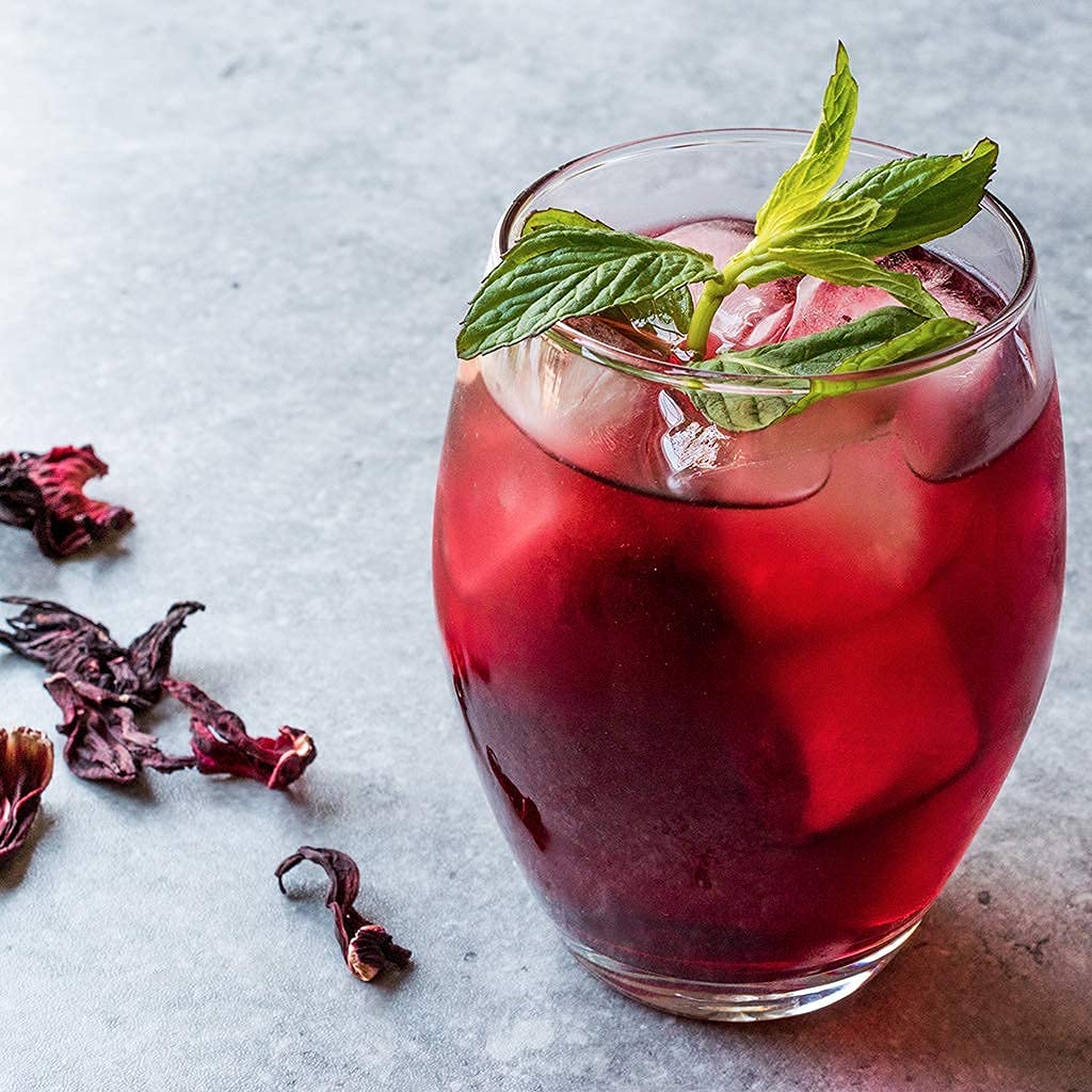 1lb Dried Whole Hibiscus Flowers and Petals, Flor de Jamaica, Sorrel Flower, Zobo Flower perfect for Tea and Mexican Agua Fresca by 1400s Spices