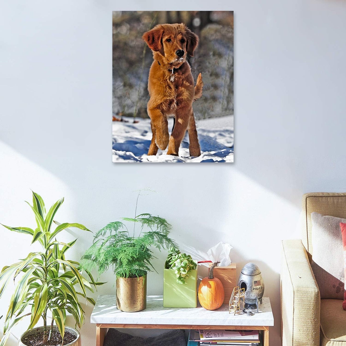 Personalized Canvas Print by [Brand Name] - Custom Photo Wall Art for Bedroom & Living Room | 16" W x 20" H