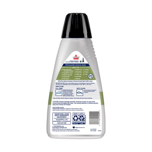 Bissell Little Green Spot & Stain Cleaning Solution with OXY and StainProtect, for All Leading Portable Carpet & Upholstery Deep Cleaners, Instantly & Permanently Removes Stains, 2038G, 32oz