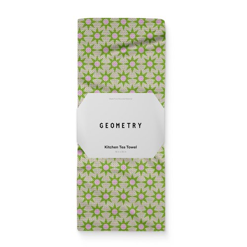 GEOMETRY Spring Kitchen Towels - Quick Dry Microfiber Cloth Spring & Summer Dish Towels for Kitchen Drying - Premium Quick Dry Towel - Sweet Green, 18" x 30" - 1-Pack