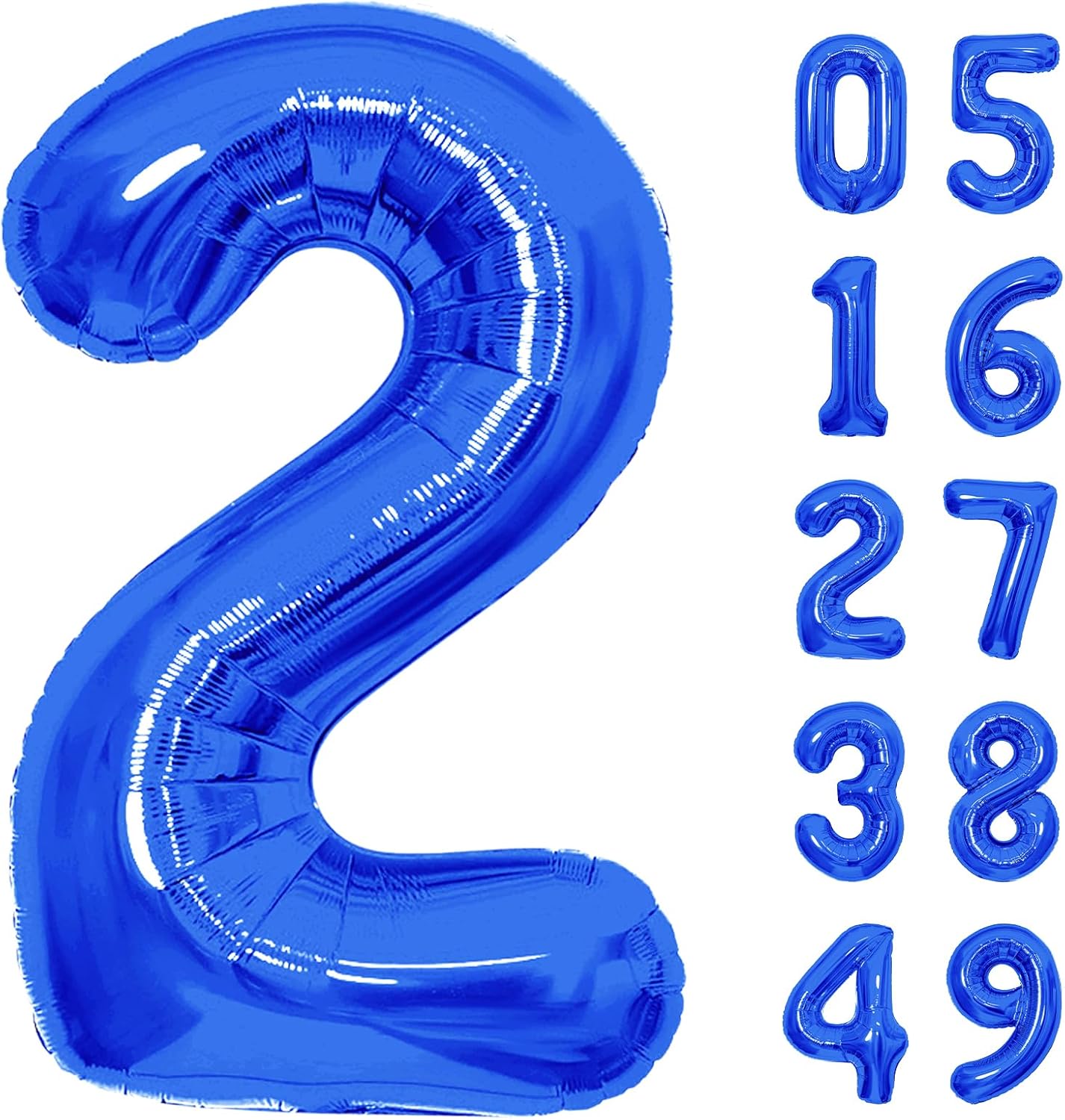Number Balloons | Giant Navy Blue Number 10 Balloon - Perfect Birthday Decoration for Boys & Men