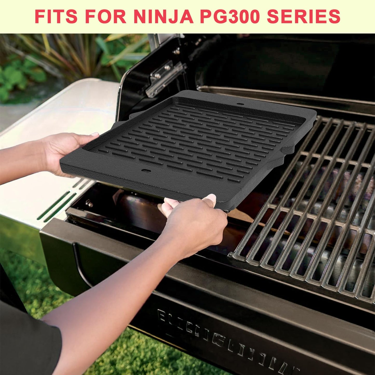 Cast Iron Reversible Griddle for Camp Chef, Universal Stove Top Griddle for Most 4 Burner Stove/Charcoal/Gas/Propane/Electric Grill Pan, Large Flat Top Plate for Outdoor Camping Accessories,16" x 24"