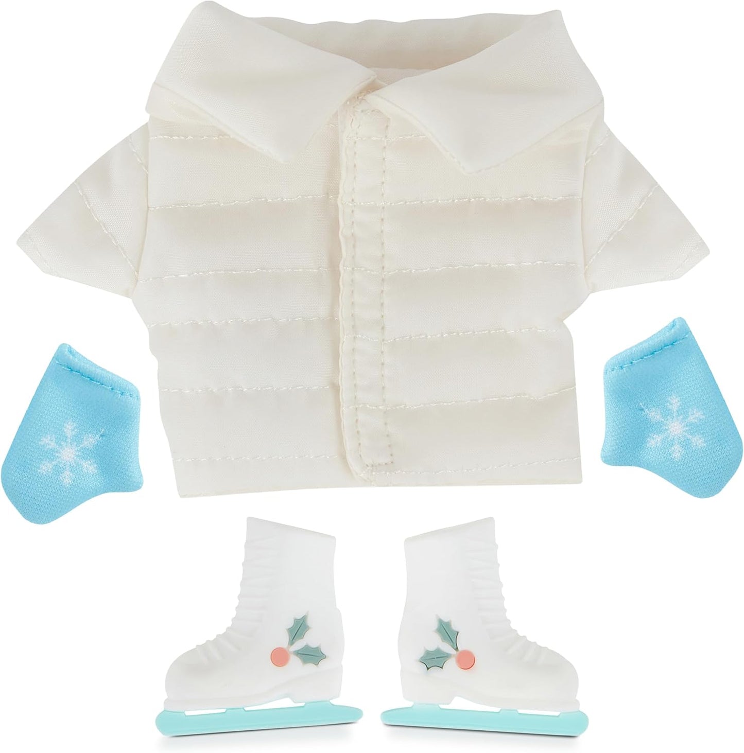 Martha Stewart Ski Jacket Expansion Pack - Fun Ice Skates & Mittens for Elf Collectible Gift