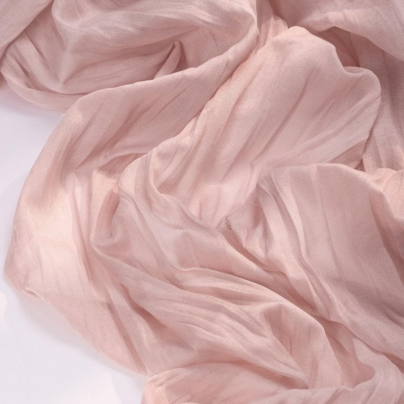 Socomi 15pcs Pink Cheesecloth Table Runner Valentine's Day Boho Rustic Gauze Dusty Pink Farmhouse 120 inch 10FT Cheese Cloth Runner for Wedding Party Baby Shower Birthday Home Decor Holiday