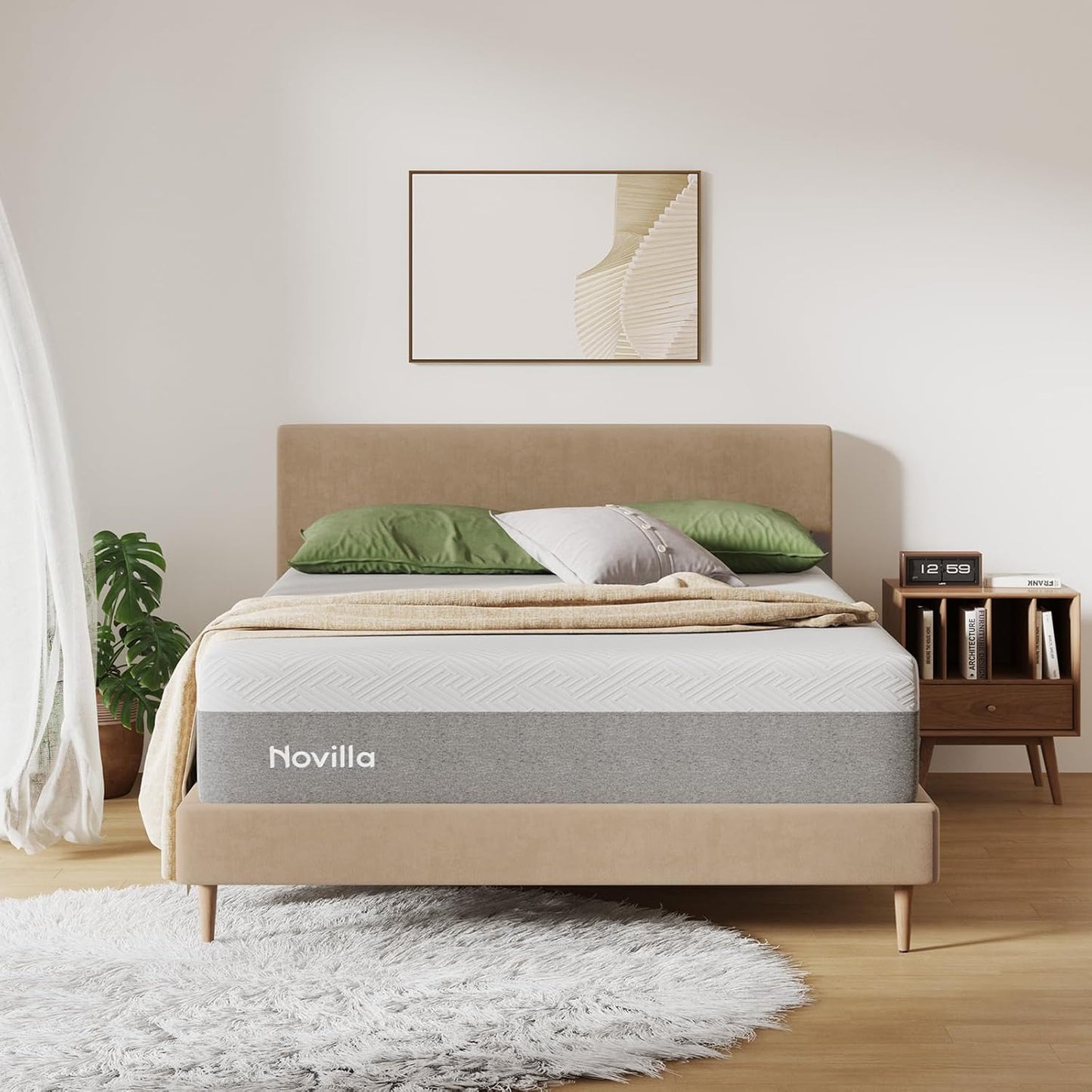 Novilla Full Mattress - 12 Inch Gel Memory Foam for Cool Sleep & Pressure Relief | Medium Plush Feel