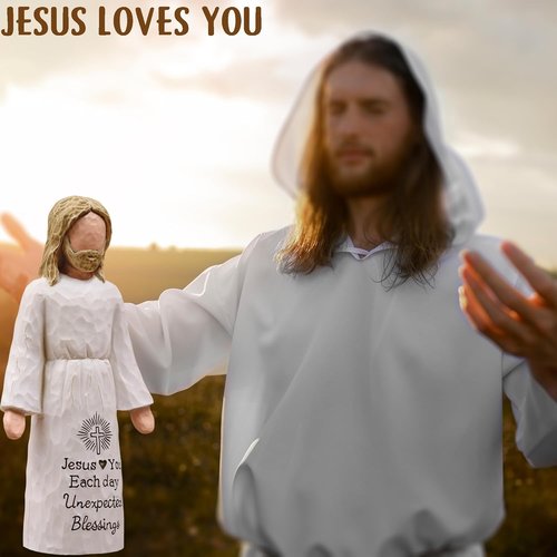 Jesus Gifts - Hand-Painted Sculpted Figurine | Perfect Gift for Catholic Women