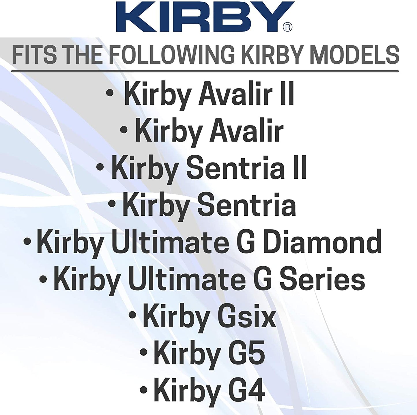 Kirby 204811 Filter Bag Six Pack Micron Magic HEPA (6 Bags Plus 2 Belts)