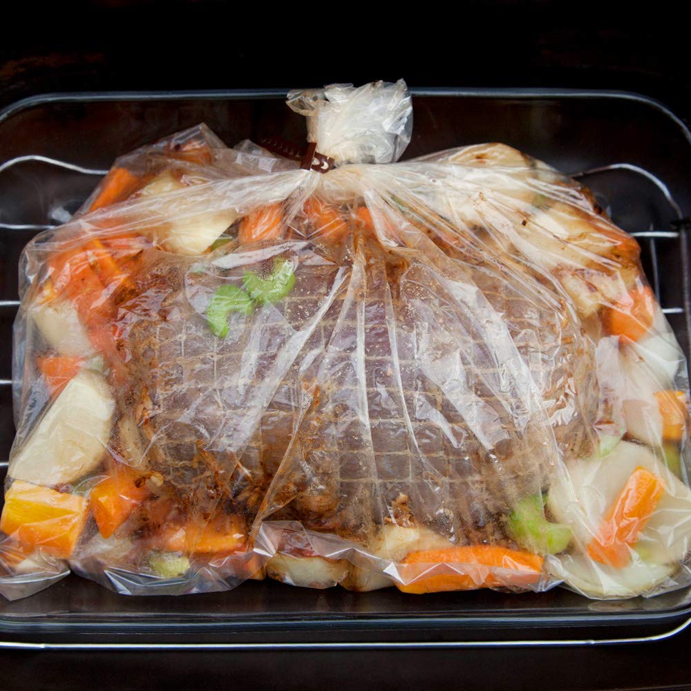 Roasting Bags for Oven with Ties for Roasting Chicken, Meat & Fish Multi Purpose Cooking Bags (20PCS, 11 * 15 Inch)