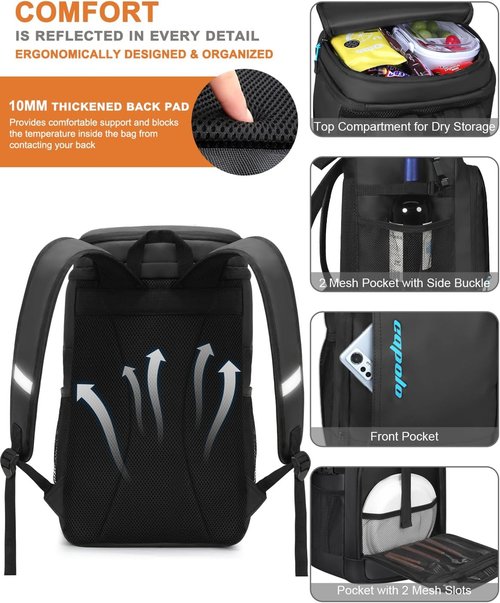 Capolo Insulated Cooler Backpack - Waterproof & Leak-Proof Design | Holds 36/45 Cans for Camping & Beach