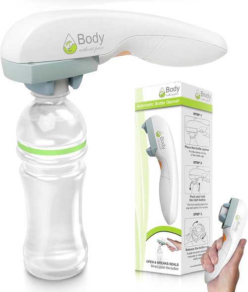 Electric Bottle Opener - Automatic Solution for Easy Water Bottle Opening | Ideal for Seniors & Arthritis