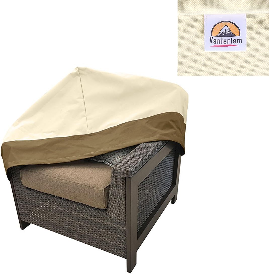 Skiennix Outdoor Furniture Cover - Durable Waterproof Lounge Chair Cover for Single Sofa