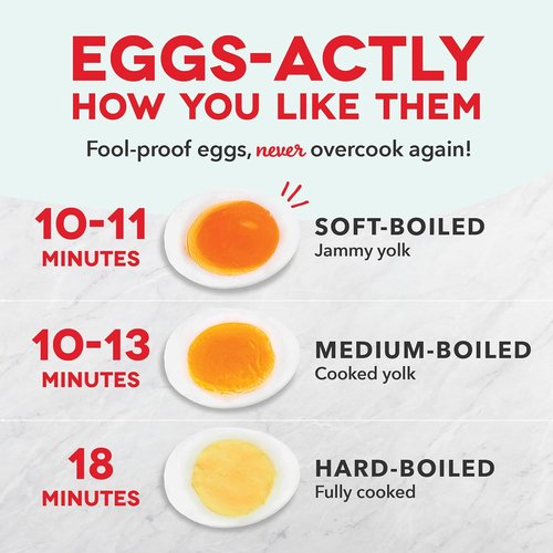 Dash Deluxe Egg Cooker | 3-in-1 Boiler, Poacher & Steamer - Holds 12 Eggs - BPA Free & Dishwasher Safe