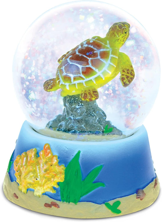 Sea Turtle Snow Globe - Sparkling Glitter Water Globe Figurine for Home Decor