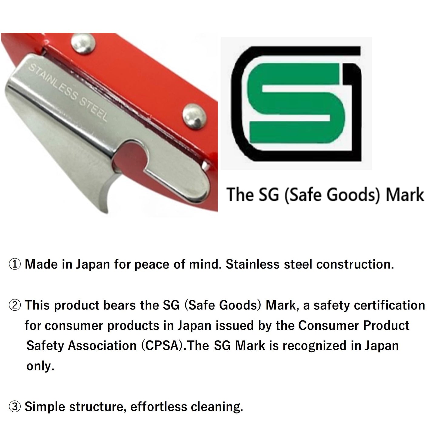 Made in Japan with Storage Case, Japanese Manual Can Opener & Bottle Opener – High Carbon Stainless Steel, for Kitchen, Camping, Emergency Preparedness & Gift