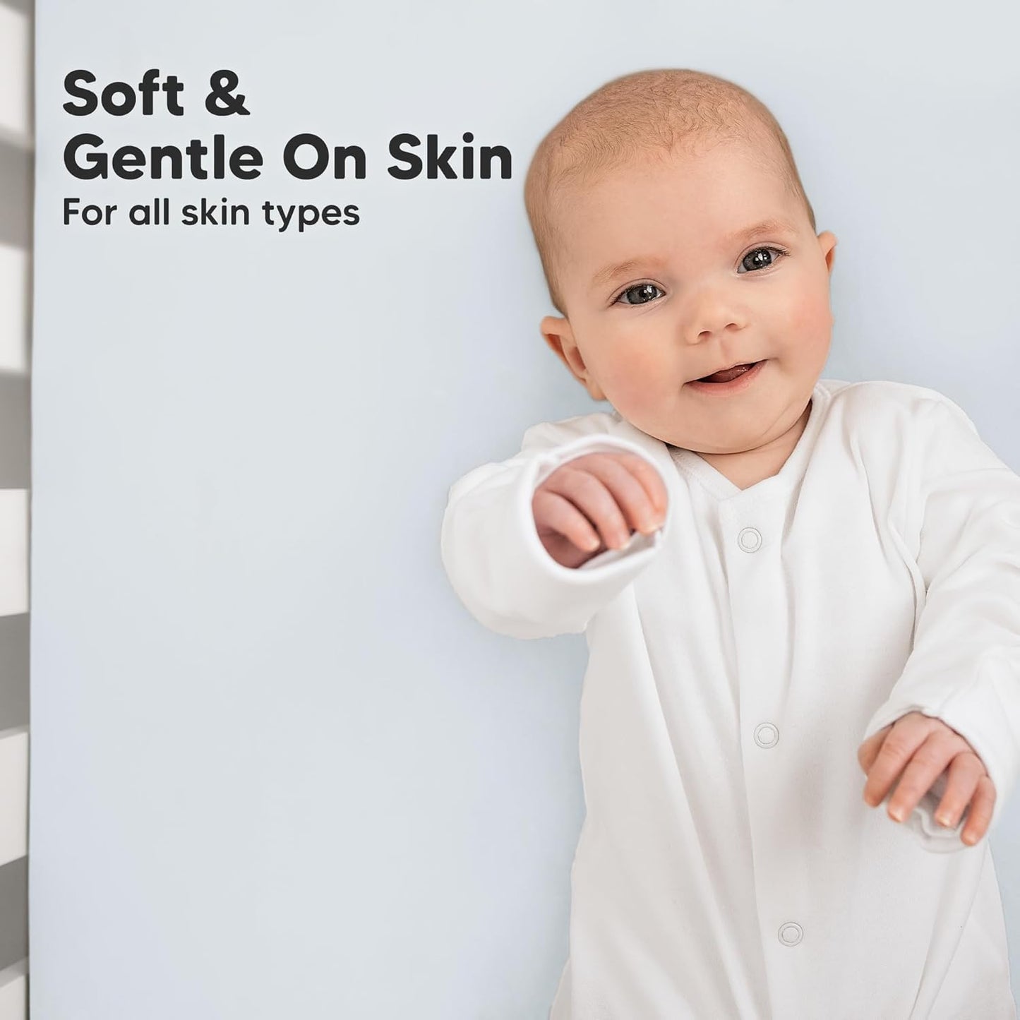 KeaBabies Organic Crib Sheets - 2-Pack Fitted Baby Mattress Covers | Soft, Breathable Jersey Cotton, Neutral Prints (Hazy)
