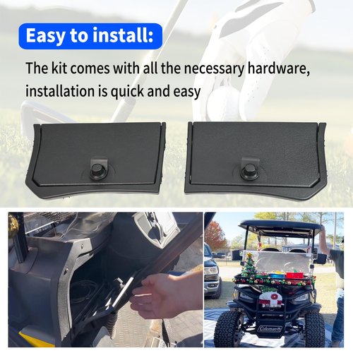 Golf Cart Glove Box Door Set Kit Compatible with Kandi Kruiser 2P/4P/6P electric golf carts, Glove Box Door Set for Electric Golf Cart,Comes with Two Door Set, Includes Hardware, Golf Cart Accessor