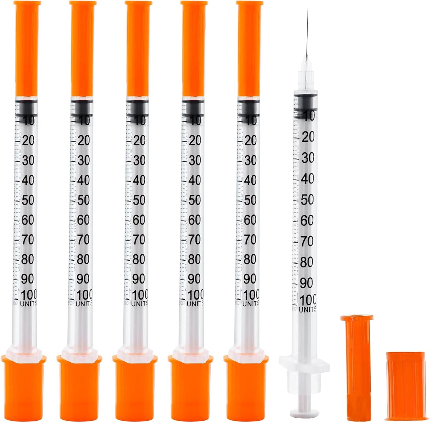 U-100 Syringe - 1cc 31 Gauge, 5/16 Inch, Individually Packed | 20 Pack for Precise Dosing