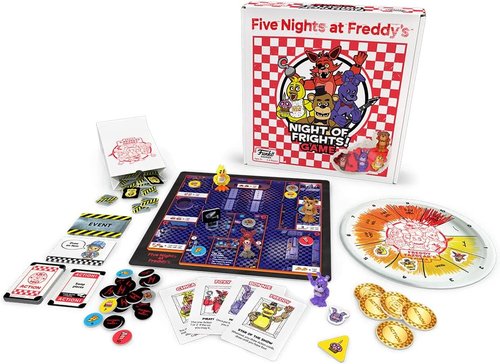 Funko Games Five Nights at Freddy's Night of Frights! Board Game - 4 Sculpted Figures | 2-4 Players, Ages 8+