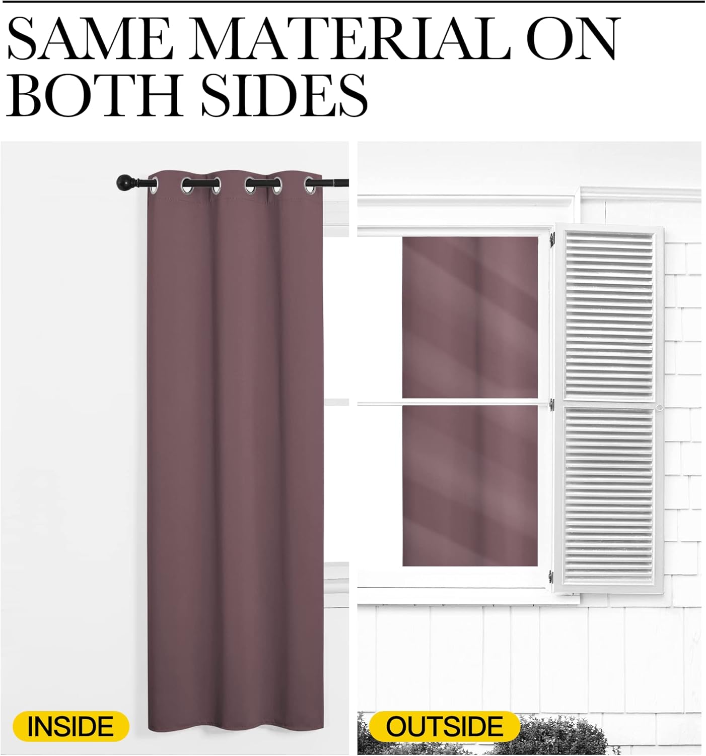 NICETOWN Blackout Curtains - 108" Long, 55" Wide | Sound Reducing, Heat & Cold Blocking Panels for Modern Rooms