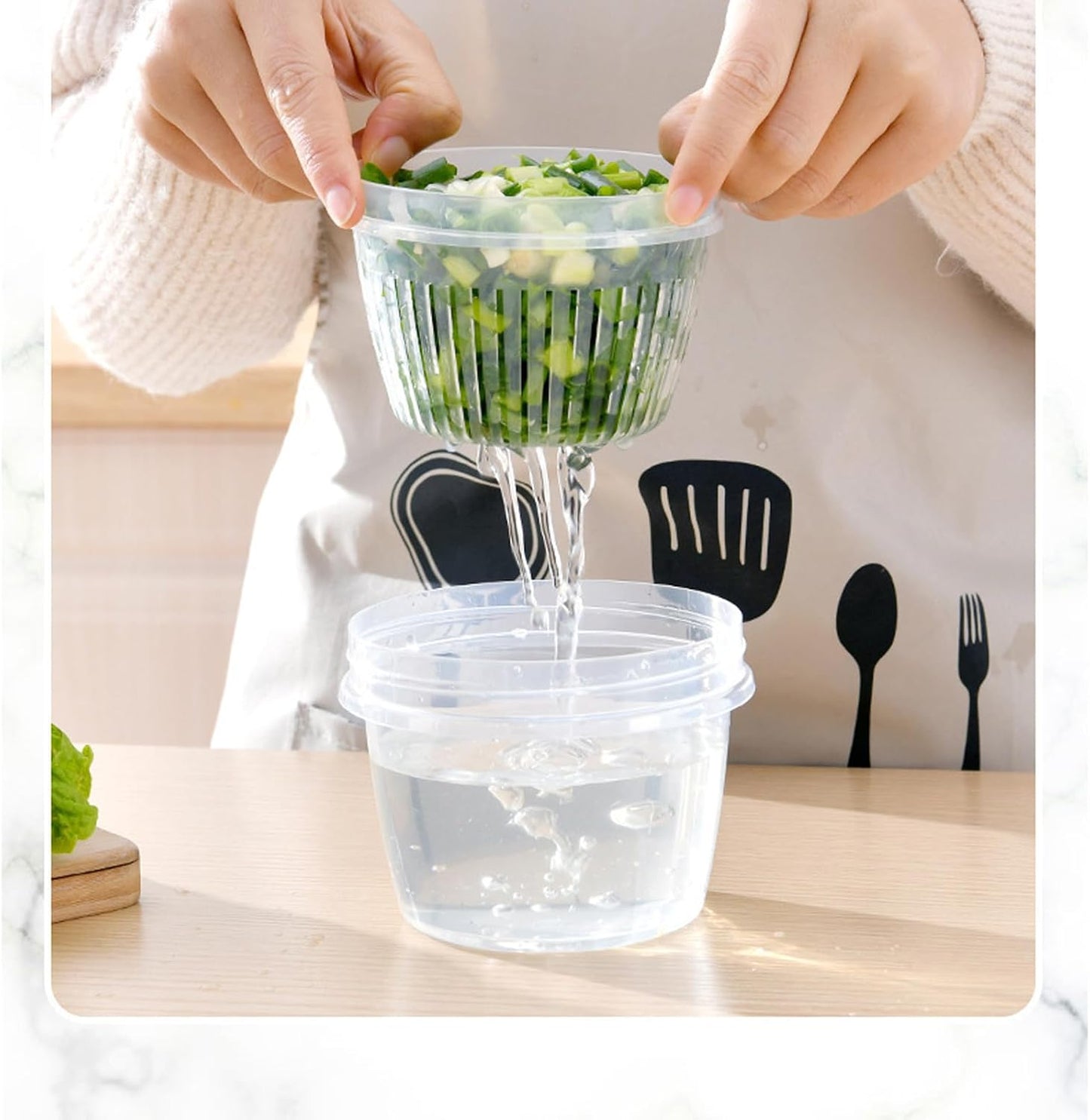 Regine Switzerland Double Wall Food Storage Containers - Clear Plastic Set of 5 with Lids