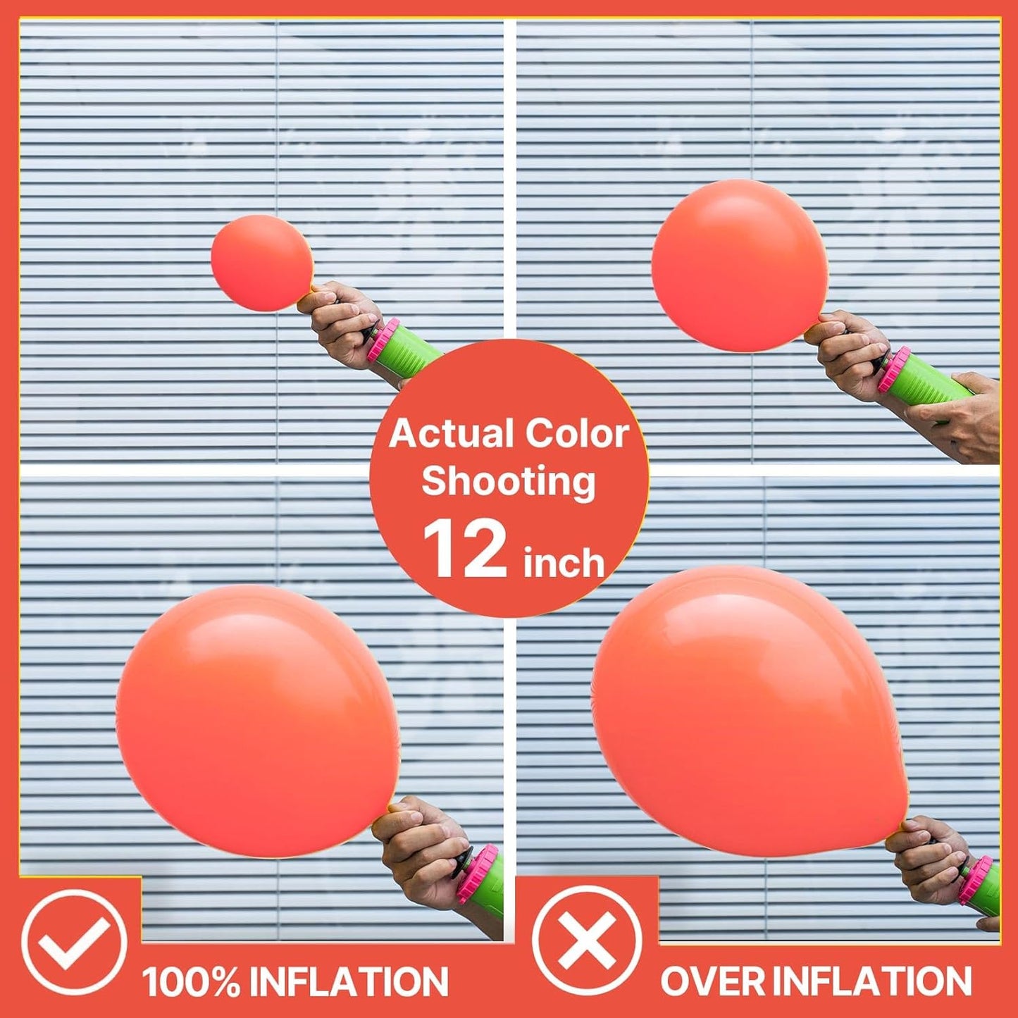 PartyWoo Coral Balloons - 140-Piece Latex Balloon Arch Kit for Weddings & Baby Showers | Various Sizes