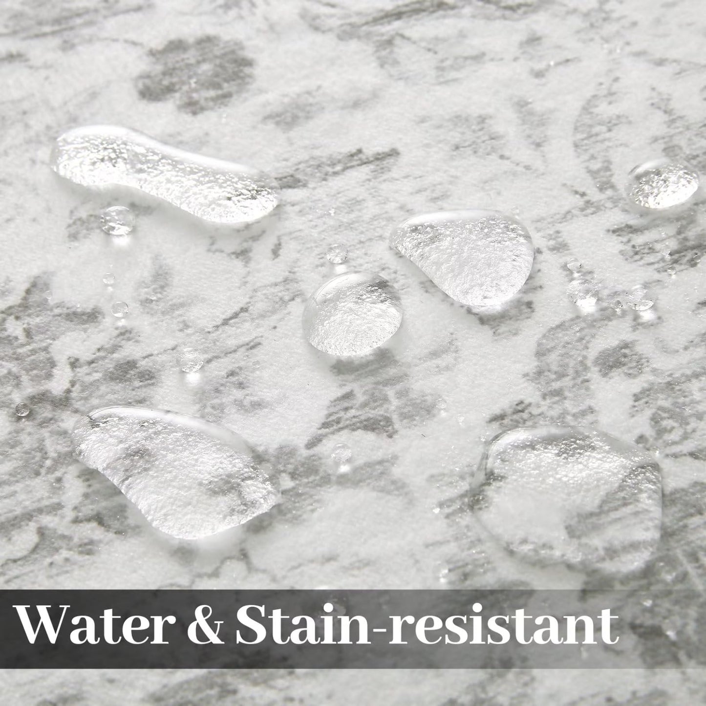 GlowSol Washable Rug 5x7 Floral Area Rug Non Slip Non Shedding Fluffy Pile Rug Throw Rug Ultra-Thin Indoor Floor Carpet for Bedroom Living Room Nursery, Grey