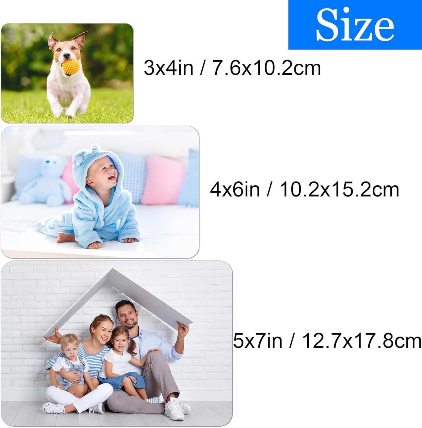 Skiennix Custom Large Photo Magnet - Personalize Your 3x4, 4x6, or 5x7 Inch Design for Home & Office Decor