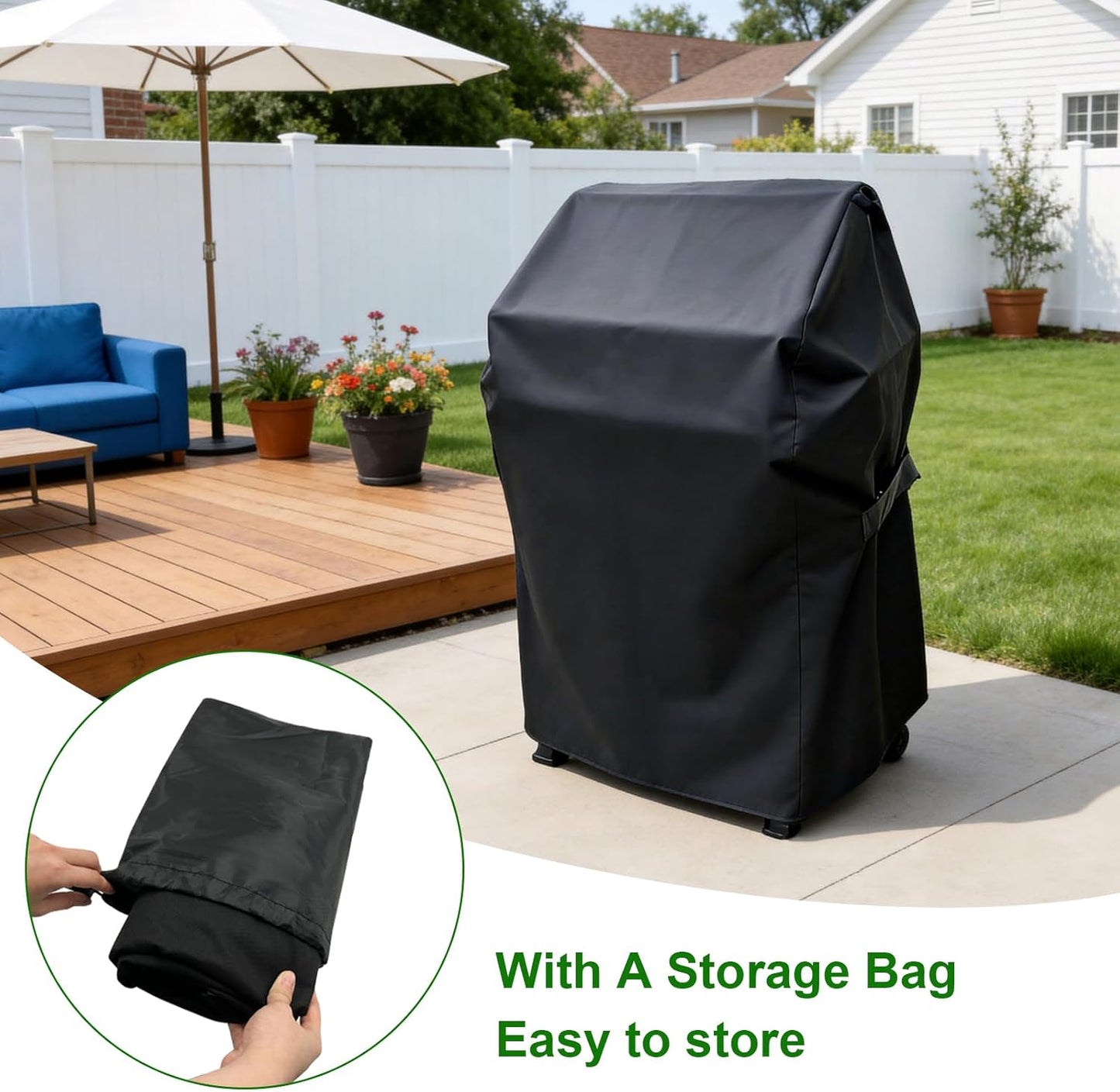 Weber Heavy-Duty Waterproof Grill Cover - Fits Spirit 210 Series & 2 Burner BBQs | 30" Size