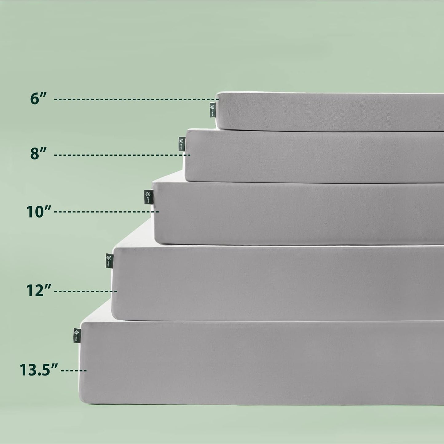 Zinus 10 Inch Twin Foam Mattress - Cooling Comfort with Certified Safe Materials