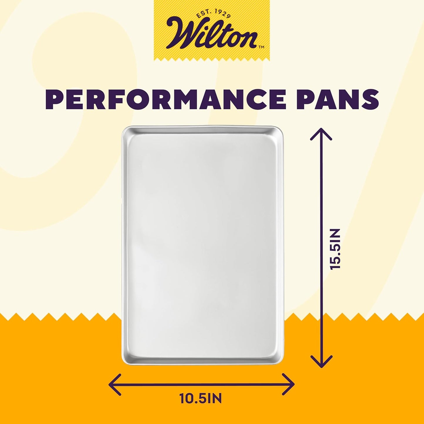 Wilton Performance Pans Jelly Roll Pan - Perfect for Baking Sponge Cakes & Cookies | 10.5 x 15.5-Inch Aluminum