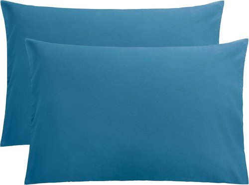 FLXXIE Pillow Cases | Soft Microfiber Queen Pillow Covers - Wrinkle Resistant, 2-Piece Set, Teal 20x30