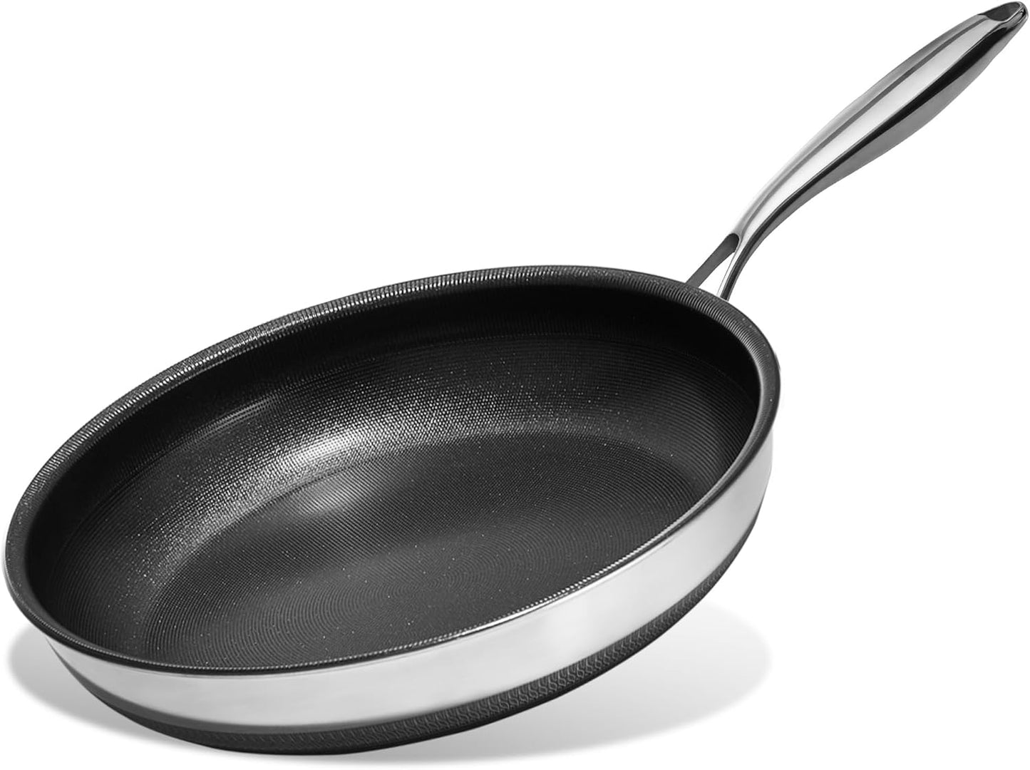 KITEXPERT Nonstick Frying Pan - 12-Inch Titanium Ceramic Skillet, Dishwasher Safe & PFOA Free