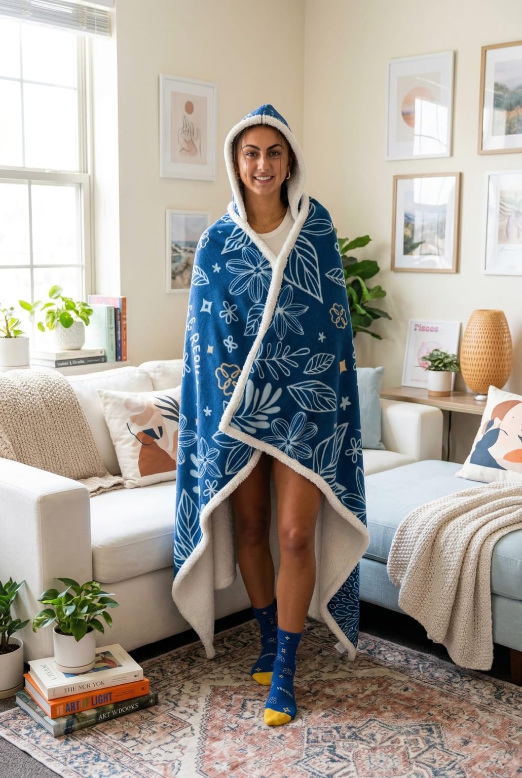 SHEROCIOUS Blanket Hoodie | Inspirational Gifts for Women | Get Well Soon Gift | new mom gifts | wife birthday gift ideas | Sister Gifts | Wife Blankets | gifts for new mothers | Mothers Day Gift